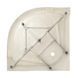 Душевой поддон Kapielka ST90x90x14 низкий, полукруглый, диаметр слива 52 мм Lidz SD00050723 фото 3