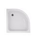 Душова кабіна Latwa SC80x80.SAT.MID.FR полукругла, скло Frost 4 мм + Душовий піддон KAPIELKA ST80x80x26, з панеллю Lidz SD00050785 фото 4
