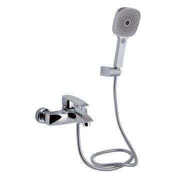 Смеситель для ванны Qtap Swan Eco (c душевым гарнитуром) QTSWA259CRM45534 Chrome SD00051658 фото