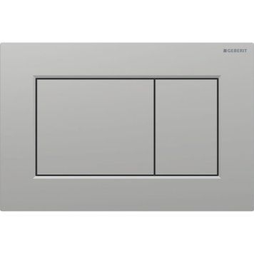 SIGMA01 SQUARE смывающая клавиша для двойного смыва, матовый хром, легко чистится 100342 фото
