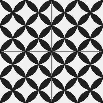 Керамограніт Almera Ceramica (Spain) Pris.Pre. Circle Black 45х45 см 557168 фото