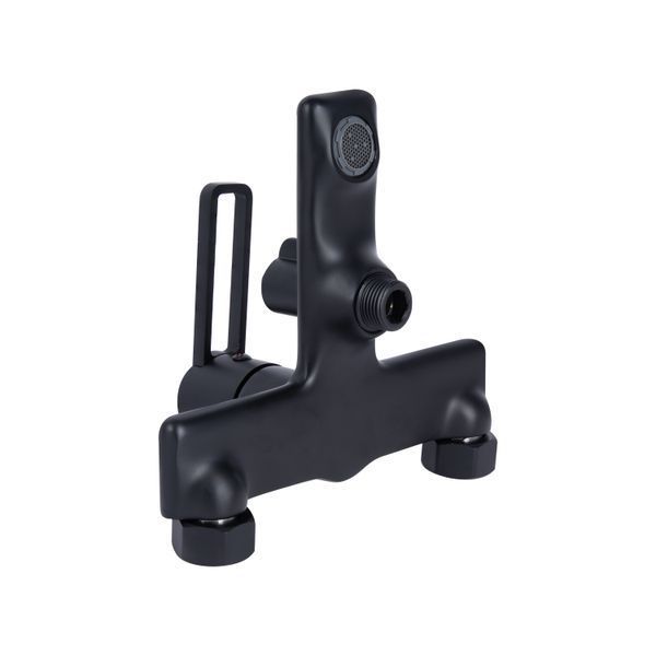 Смеситель для ванны Qtap Taurus (c душевым гарнитуром) QTTAU259BLM45662 Black Matt SD00051786 фото