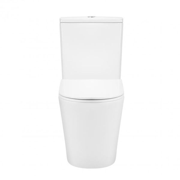 Унитаз-компакт Qtap Scorpio безободковый Ultra Quiet с сиденьем Soft-close QT14226088AW SD00050897 фото