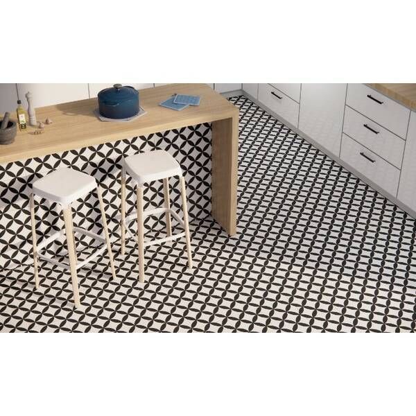 Керамогранит Almera Ceramica (Spain) Pris.Pre. Circle Black 45х45 см 557168 фото