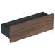 SMYLE SQUARE настенная полка 45*14,8*15см, лава/с порошковым покрытием матовый, орех темный/меламин со структурой дерева 80494 фото 1