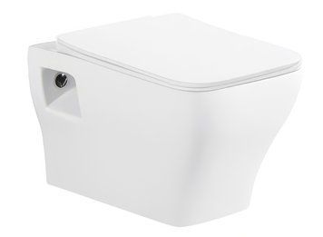 FLEX унитаз 52,5*33,5*36см подвесной, сиденье Duroplast Slim slow-closing 95364 фото