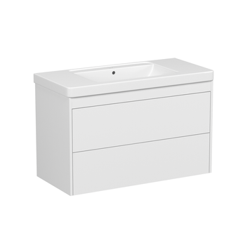 Комплект меблів: тумба + умивальник VILLEROY&BOCH VERITY DESIGN, 100см, білий матовий 103097 фото