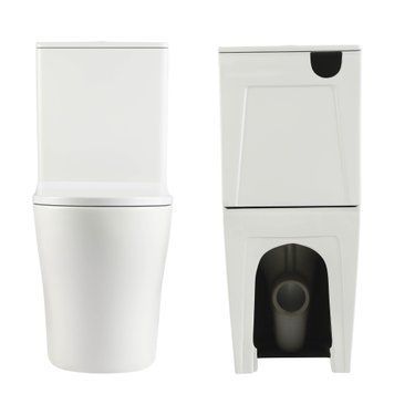 Унітаз підлоговий Qtap Virgo Ultra Quiet безобідковий з сидінням Soft-close WHITE QT18226092AW SD00052581 фото