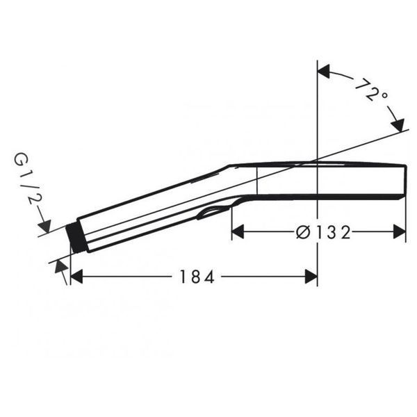 Rainfinity Ручний душ 130 3jet, колiр покриття матовий чорний 70949 фото