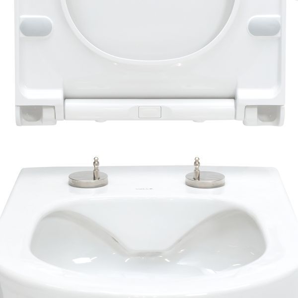 ALTEA унитаз 53*35,5*40см подвесной Rimless в комплекте с сиденьем Slim slow-closing 58391 фото