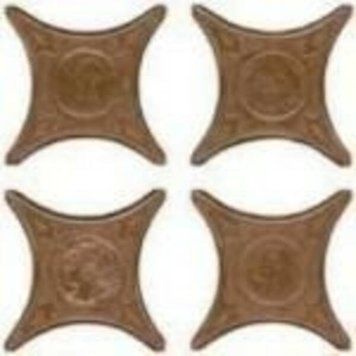 Вставка декоративная Azulev Cross Estrella Nami 6,7x6,7 см 130707 фото
