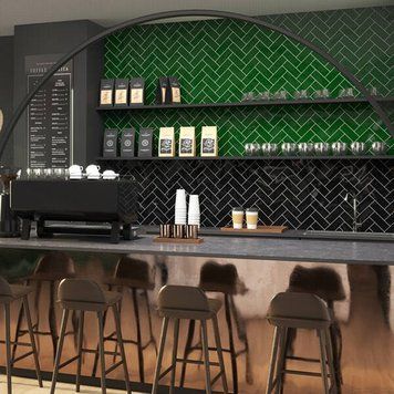 Плитка Ceramica Deseo Venice Black 7.5x20 см 589846 фото