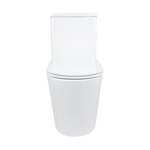 Унітаз-моноблок підлоговий Qtap Kolibri Ultra Quiet безобідковий з сидінням Soft-close WHITE QT10226380W SD00052624 фото