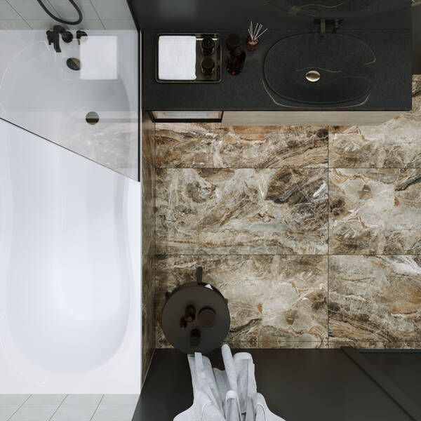Керамогранит Ceramica Deseo Vesuvio Коричневый 4F7980 60x120 см 594183 фото