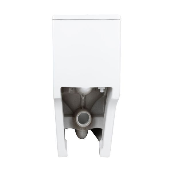 Унітаз-моноблок підлоговий Qtap Kolibri Ultra Quiet безобідковий з сидінням Soft-close WHITE QT10226380W SD00052624 фото