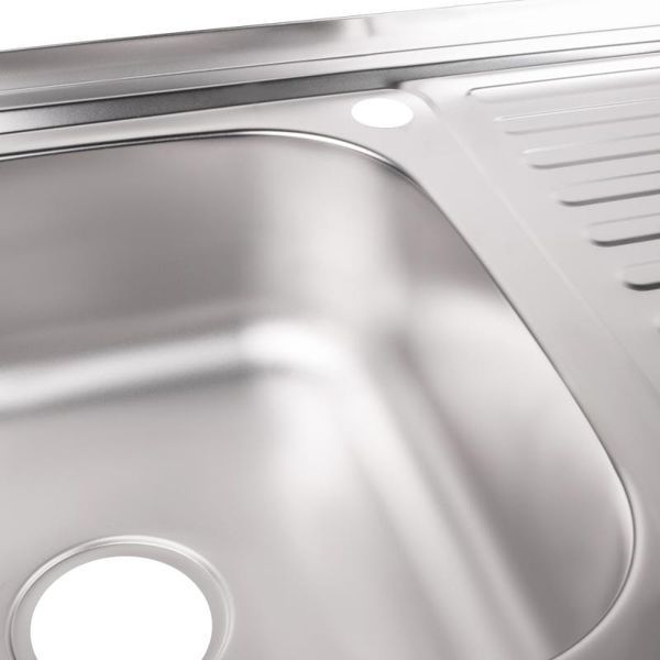 Кухонная мойка Brinex 5080-L 0,6 мм Satin (BRIN5080LSAT06) SD00054101 фото