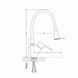 Смеситель для кухни Lidz Tani 007F3 с гибким изливом (k40) LDTAN007F3WCR40423 WCR SD00046530 фото 2