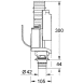 Змивний клапан для бачка, що змиває GD 2 GROHE 38736000 12931 фото 2