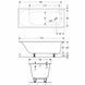 Ванна акриловая Geberit Soana 554.002.01.1 170х70 см тонкий край, с ножками 462662 фото 2