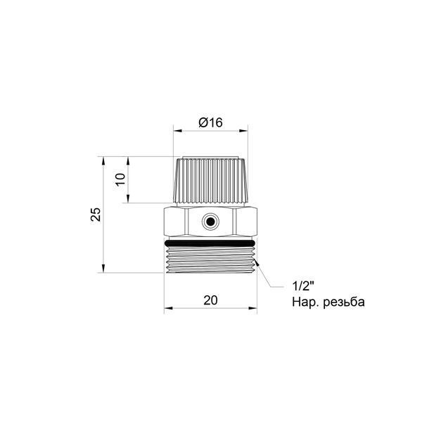 Кран Маевского Thermo Alliance Standart 1/2" ручной SD211W15 SD00005523 фото