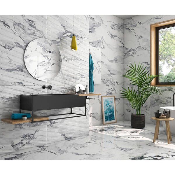 Плитка Geotiles Valeria Rlv Plata 25х50 см 519772 фото