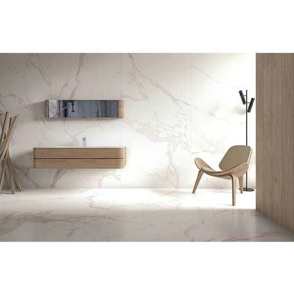Керамограніт Megagres Statuario Rect Parlak Nano 120x240 см 469575 фото