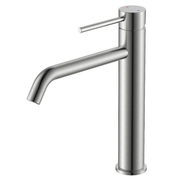Змішувач для раковини Devit Flow 550533N, високий, нікель матовий 592969 фото