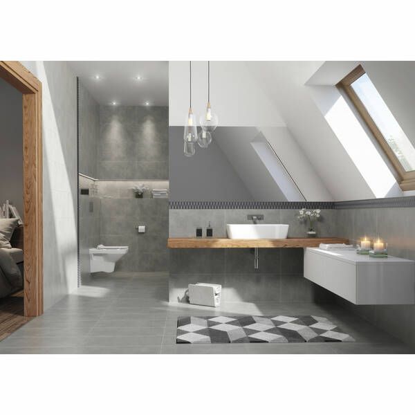 Керамогранит Cersanit Dreaming Dark Grey 29,8x59,8 см 404215 фото