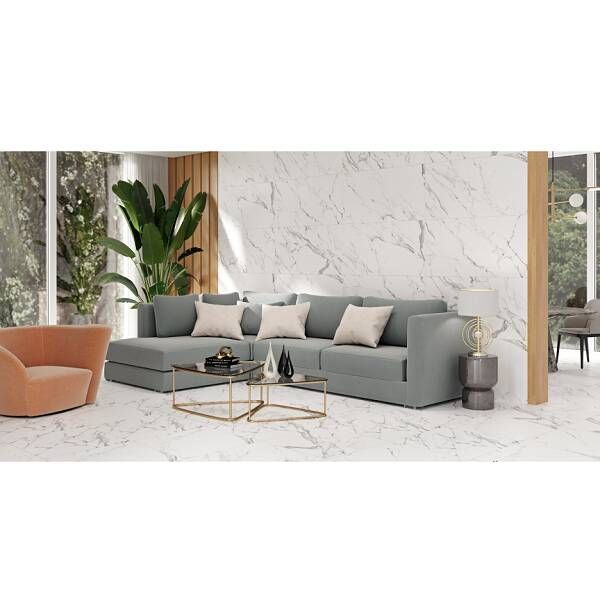 Керамограніт Cersanit Atlantis White Satin Rect 59,8х59,8 см 550867 фото