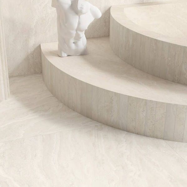 Керамогранит Emil Ceramica Dual Travertine Ennr Dt.Pa White 5,3x30 см 594705 фото