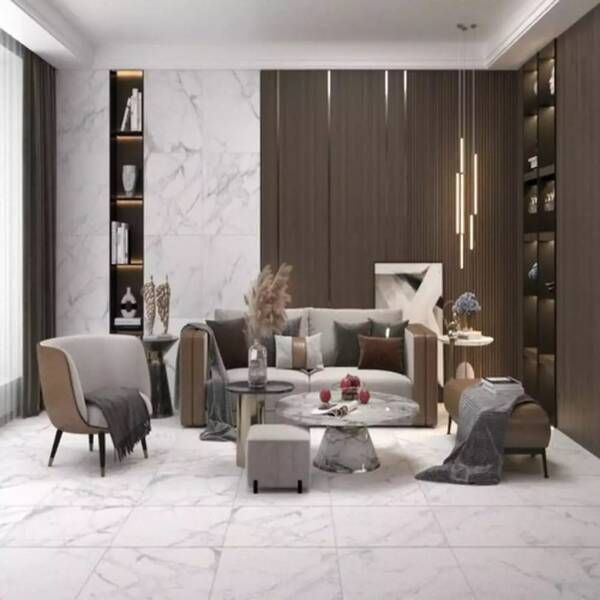 Керамограніт Ceramica Deseo Calacatta Prima Білий 4G0580 600х600 см 572193 фото