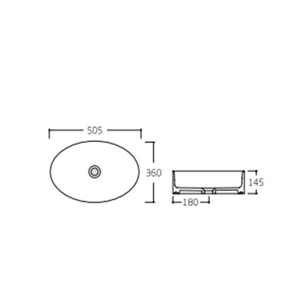 Раковина-чаша Qtap Kolibri 505x360x145 White QT10116065W SD00052905 фото