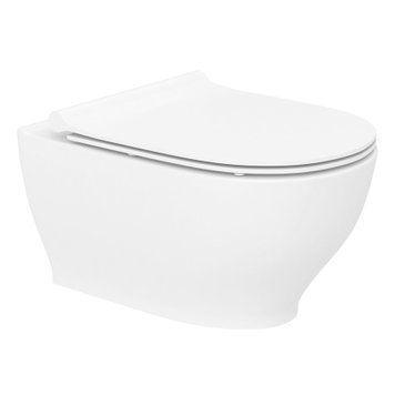 LABE Rimless унітаз підвісний 57,5*37*40см, сидіння Slim slow-closing 66377 фото