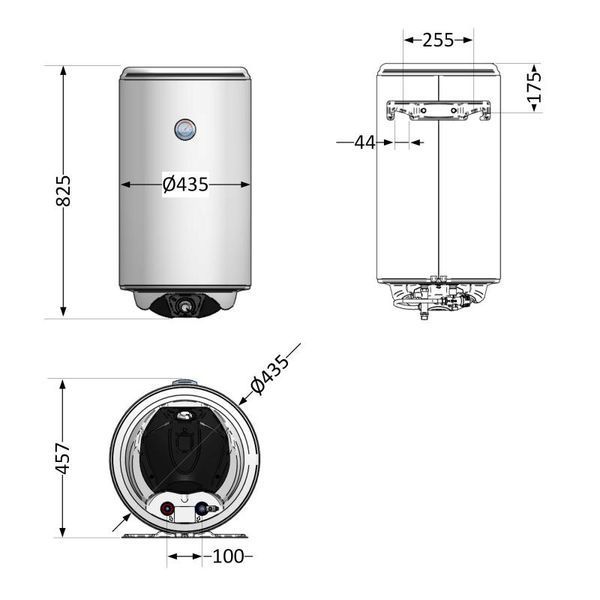 Электрический водонагреватель Thermo Alliance Spectra 80 л вертикальный, сухой керамический ТЭН 2,0 кВт SD00054357 фото