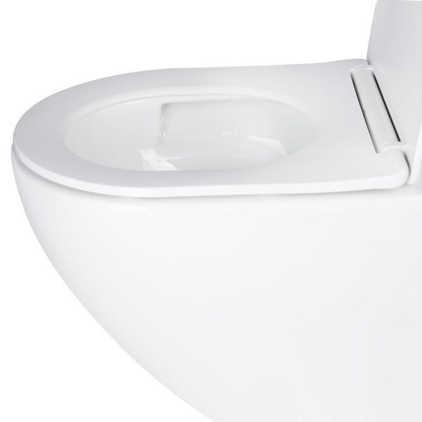 Унітаз підвісний Qtap Jay безободковий Ultra Quiet з сидінням Soft-close QT07335177W SD00050899 фото