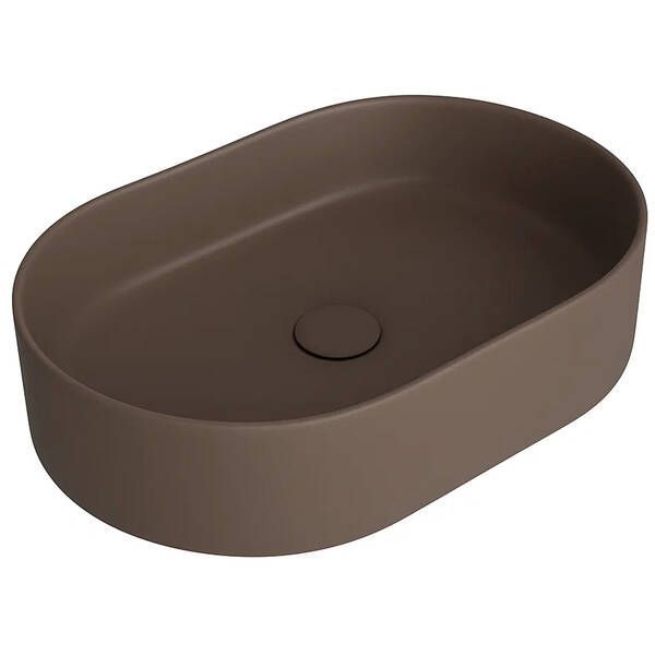 Раковина Simas Folio FO02 60 см овальная накладная, цвет мокка 568753 фото