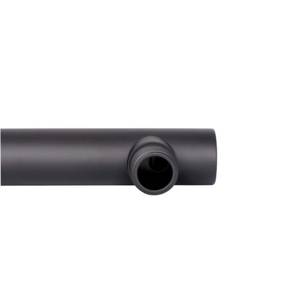 Кронштейн для верхнього душу Qtap Trubice 370 мм округлий QTTRU120BLM45927 Black Matt SD00052051 фото