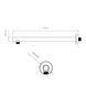 Кронштейн для верхнього душу Qtap Trubice 370 мм округлий QTTRU120BLM45927 Black Matt SD00052051 фото 3