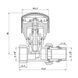 Кран радіаторний Thermo Alliance Standart Powerful 1/2" ВЗ з антипротіканням прямий SF230W15 SF230W15 SD00021135 фото 2
