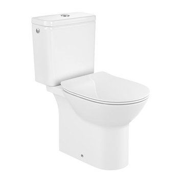 DEBBA Round унiтаз пiдлоговий Rimless, з сидiнням Slim дюропласт 83018 фото