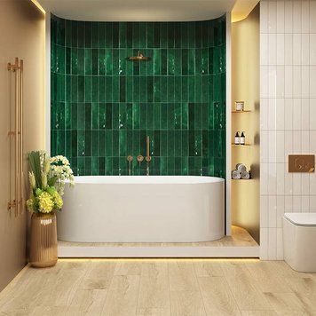 Плитка Ceramica Deseo Nairobi Green 7.5х30 см 579374 фото