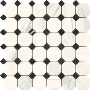 CL-MOS PMRP039 BLACK+WHITE MARBLE (1 сорт) 422998 фото