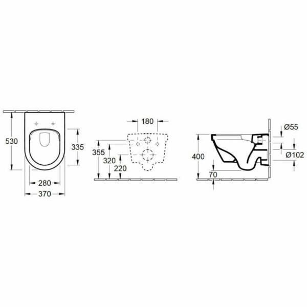 Унитаз подвесной Villeroy&Boch Omnia Architectura 4694HR01 с крышкой 98M9C101 Soft-close 486282 фото