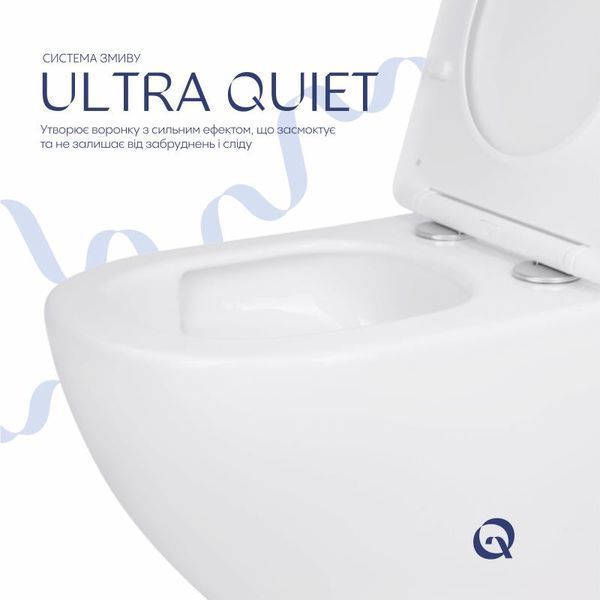 Унитаз подвесной Qtap Jay безободковый с сиденьем Soft-close QT07335175W SD00053467 фото