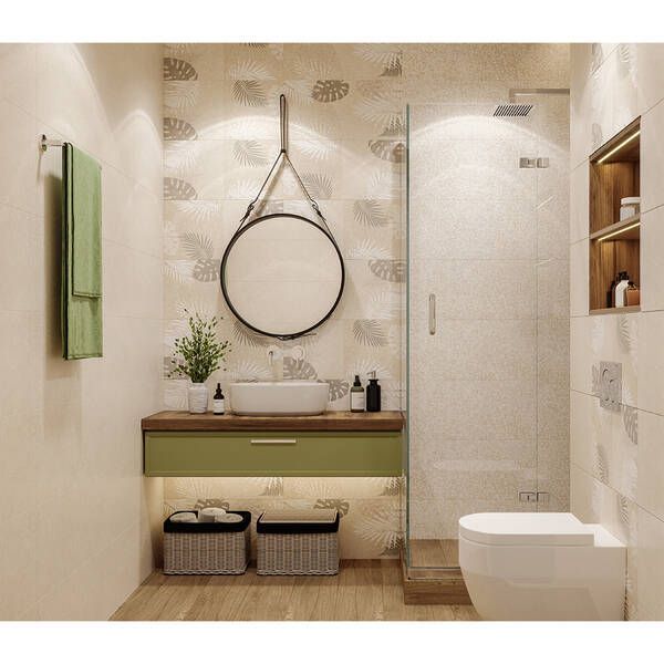 Плитка Golden Tile Alma Sandy Leaf Fall Бежевый Al1151 30x60 см 510935 фото