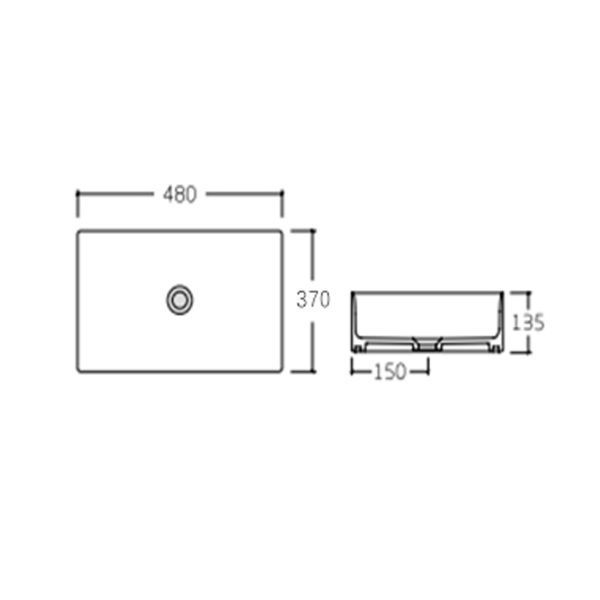 Раковина-чаша Qtap Tern 480х370х135 Matt black QT176069MB SD00052911 фото