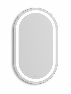 LUNA OVALADO зеркало подвесное вертикальное овальное 70*80см, с подсветкой по контуру, с подогревом, с сенсорным выключателем 93253 фото