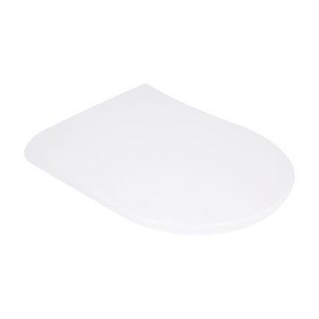 Qtap Сиденье для унитаза (Robin 490, Scorpio 490) 430x363x60 мм, White, с микролифтом, Slim Duroplast, MagLock QTSC179W48915 SD00055039 фото