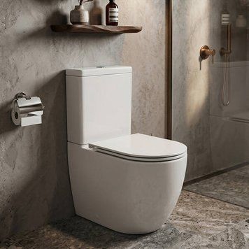 Унитаз-компакт 931 Cersanit Remo Pro Oval Tornado 011 ( CCKZ1016890001 / K3030-001 ) безободковый, сиденье SLIM, белый глянец 604356 фото