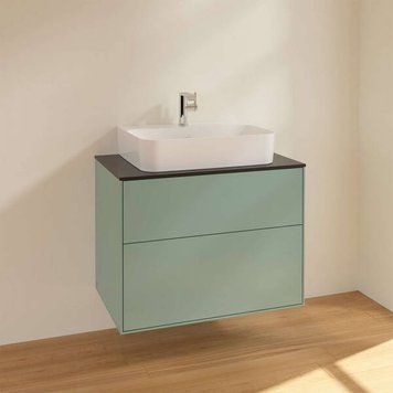 Тумба под раковину Villeroy&Boch Finion F09200GM подвесная, оливковый матовый 599163 фото